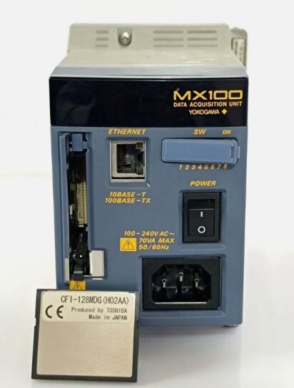 YOKOGAWA MX100 DATA ACQUISITION UNIT MX100-E-1F STYLE S2 100-240V AC