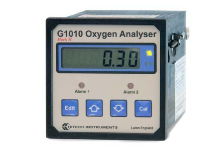 Hitech Instruments G1010 Oxygen Analyser 220V with galvanic oxygen cell type N